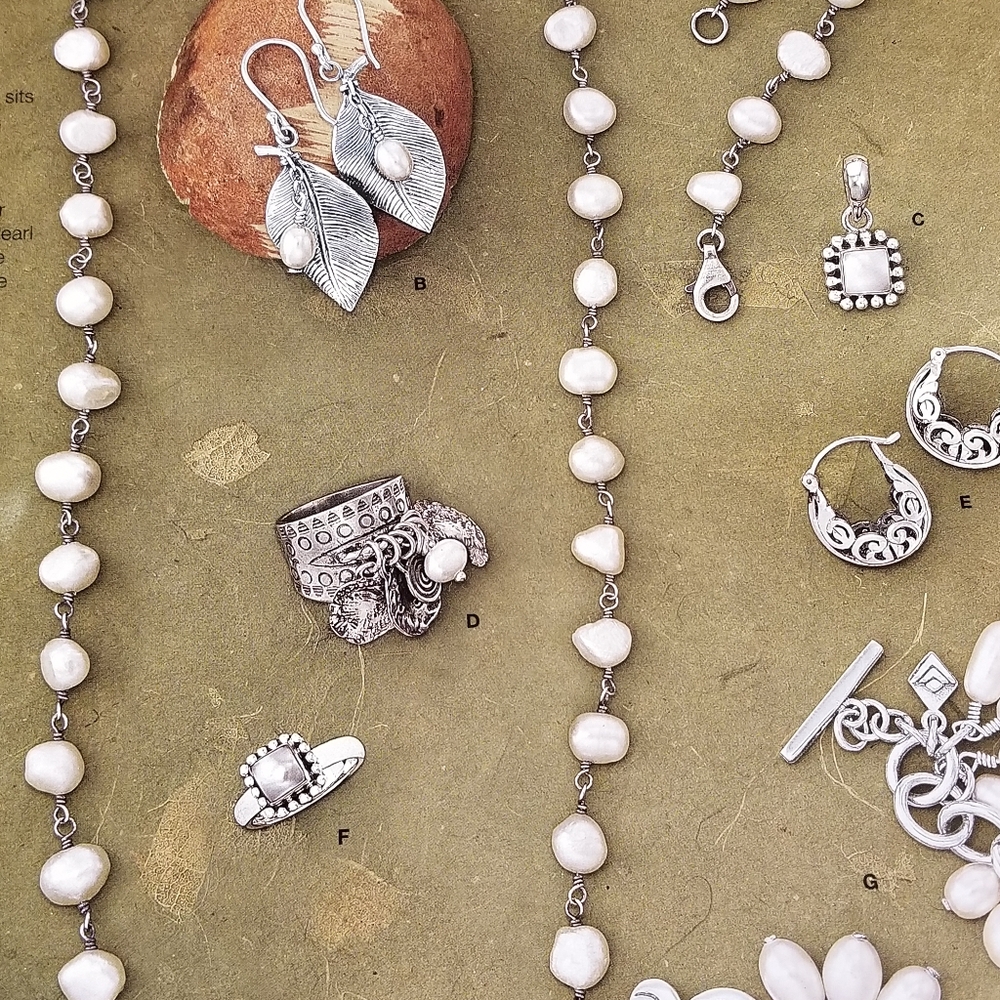 Silpada Sterling Silver & Pearl Ring - Picture 9 of 14